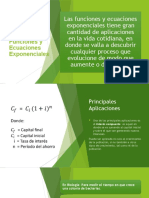 Aplicaciones de Las Funciones y Ecuaciones Exponenciales