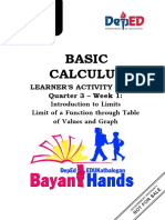 G11 - Q3 - LAS - Week1 - L1.1 - Basic Calculus