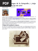 Conoce El Origen de La Fotografía y