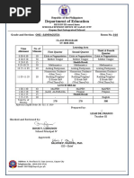 FINAL Class Program New Normal GRADE ONE