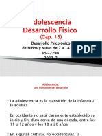 Presentación PowerPoint de Desarrollo Físico en La Adolescencia