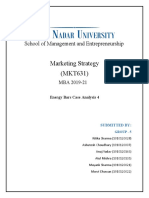 Energy Bars Case Analysis 4 - Group 5