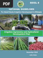 SSIGL-8 Irrigation Agronomy and Agricultural Development Plan Ver-6