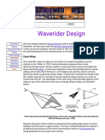 Waverider Design: Caret Wing