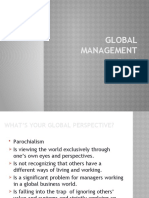 Chapter 3 - Global Management