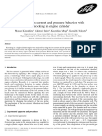 Study On Ion Current and Pressure Behavior With Knocking in Engine Cylinder