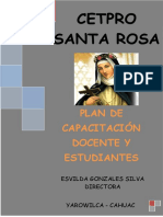 Plan de Capacitacion Cetpro Santa Rosa