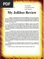 My Jollibee Review