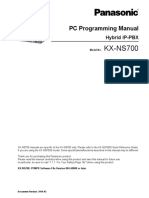 KX-NS700: PC Programming Manual