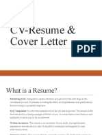 Resume Cover Letter