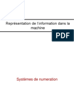 Représentation de L'information Dans La Machine