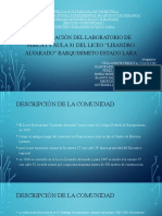 Restauración Del Laboratorio de Fisica I Y Aula 31 Del Liceo "Lisandro Alvarado" Barquisimeto Estado Lara