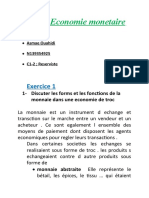 Examen Economie Monetaire