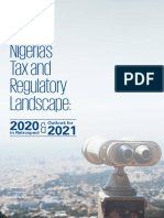 Nigeria's Tax and Regulatory Landscape:: Outlook For in Retrospect