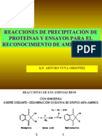 Reacciones de Identificacion de Proteinas