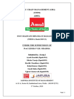 Supply Chain Management (Gr1) (OM04) Amul: Post Graduate Diploma in Management (TERM 4 Batch 2019-21)