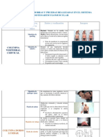 Tabla de Las Maniobras y Pruebas Realizadas en El Sistema Osteoarticulomuscular