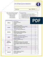 Questionário Rastreamento Metabólico