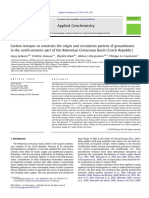 Carbon Isotopes To Constrain The Origin and Circulation Pattern of Groundwater in The North-Western Part of The Bohemian Basin