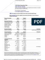 Superalloy C276 Plate