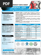 Anderol 6320: H1 High Performance Food Grade Gear Lubricant