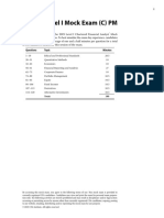 2019 Level I Mock C (PM) Questions