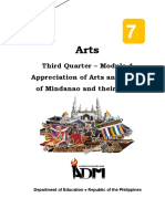 ARTS7 Q3 M4 Appreciation of Arts and Crafts of Mindanao and Their Usage v4