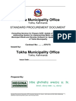 RFP and TOR of Tokha Municipality