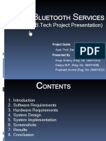 Obile Luetooth Ervices: (Final Year B.Tech Project Presentation)