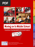 Moving On To Middle School: Transitional Planning Guide For 5th Grade Students