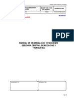 Manual de Organización Y Funciones Gerencia Central de Negocios Y Tecnología