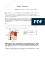 Shoulder Arthroscopy Patient Education Packet Rayappa