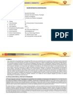 Silabo de Práctica e Investigación I