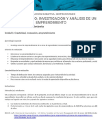 Evaluación 2 - Sumativa Investigación y Análisis de Un Emprendimiento - Fase 1 Proyecto