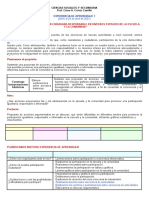 EXPERIENCIA DE APRENDIZAJE 1 Ciencias Sociales 3°