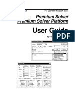 Premium Solver Version 5.5