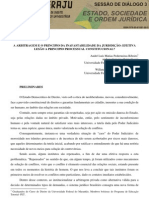 A Arbitragem e o Princípio Da Inafastabilidade Da Jurisdição - Efetiva Lesão A Princípio Processual Constitucional