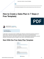 How To Create A Sales Plan in 7 Steps (+ Free Template)