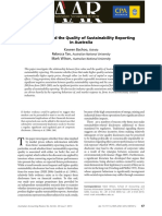 Firm Value and The Quality of Sustainability Reporting