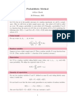 Probabilistic Method: Aditya Ghosh 26 February, 2021