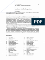 Finite Element Simulation of Solidification Problems