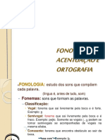 Fonologia, Acentuação e Ortografia 1 Ano