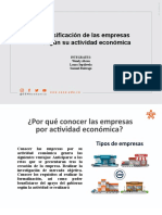 Grupo 12 - Clasificacion de Las Empresas Segun Su Actividad Economica