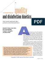 Water Quality: and Disinfection Kinetics