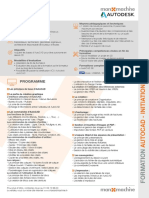 Fiche Formation AutoCAD Initiation 1