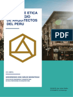 Codigo de Etica de Colegios de Arquitectos Del Peru