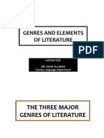 Genres and Elements of Literature (Phil and World Lit)