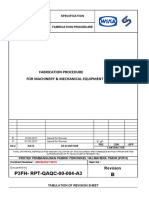 P3FH-RPT-QAQC-00-004-A3 B: Fabrication Procedure For Machinery & Mechanical Equipment