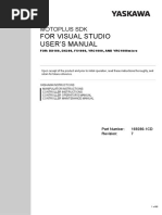 For Visual Studio User'S Manual: Motoplus SDK