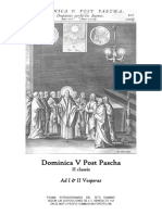 Dominica V Post Pascha. Ad I & II Vesperas